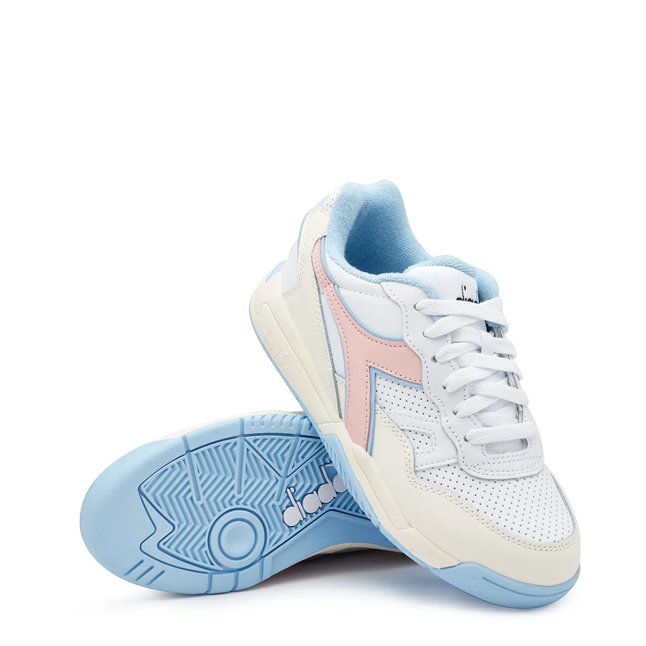Diadora Winner Trainer pour Femmes Blanc / Peach Whip