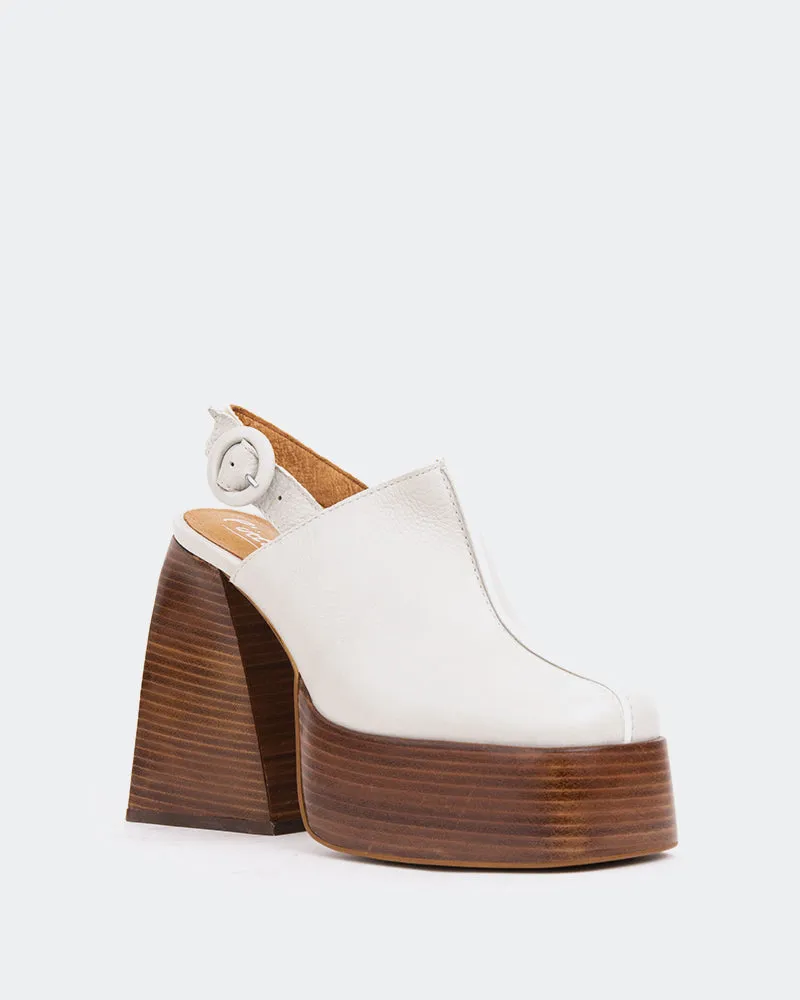 Dauphin, Cuir Blanc Cassé/Off White