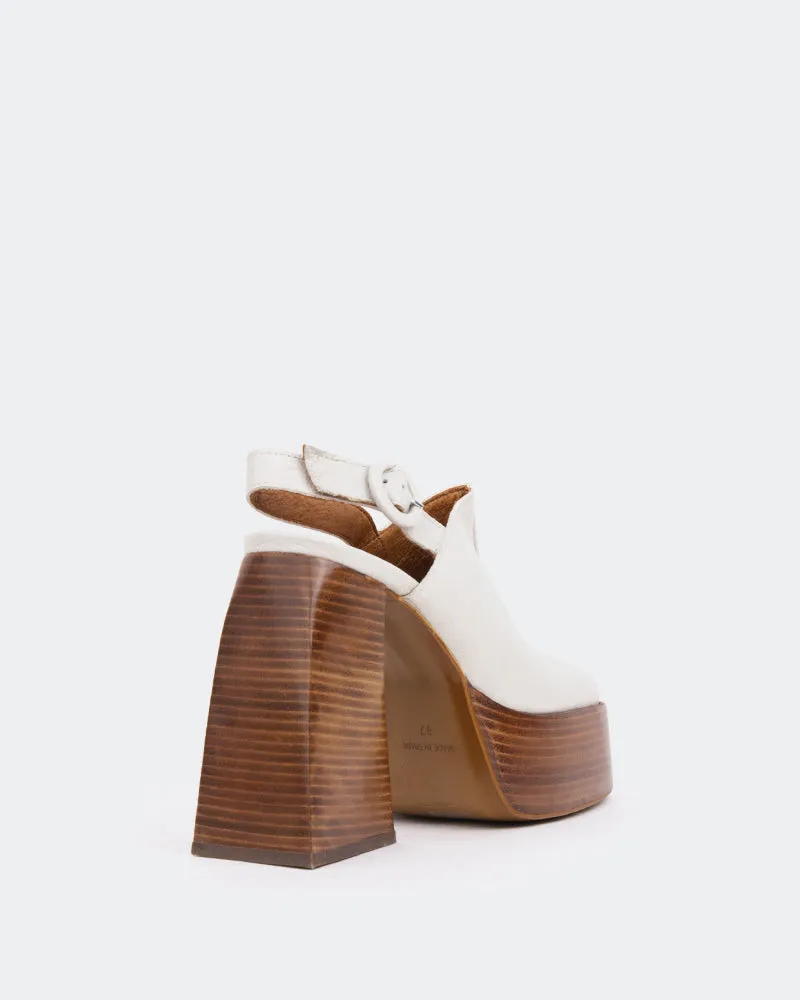 Dauphin, Cuir Blanc Cassé/Off White
