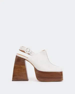 Dauphin, Cuir Blanc Cassé/Off White