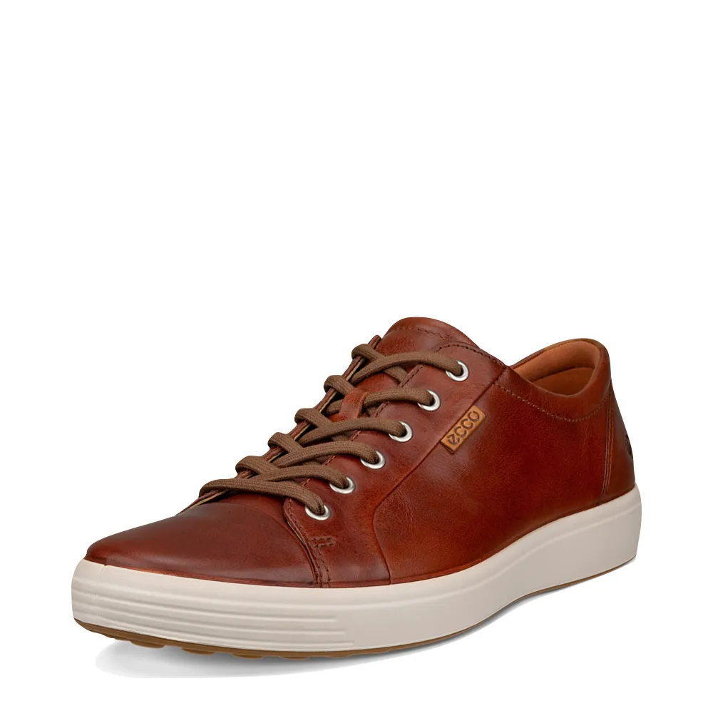 Ecco Chaussure de Sport en Cuir Souple 7 pour Homme en Cognac
