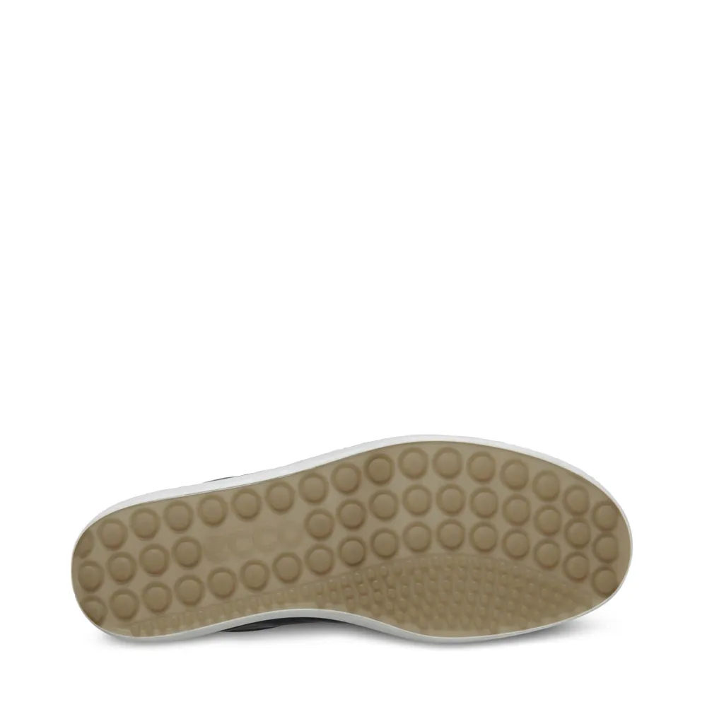 Ecco Women's Soft 7 Sneaker en cuir à lacets en noir