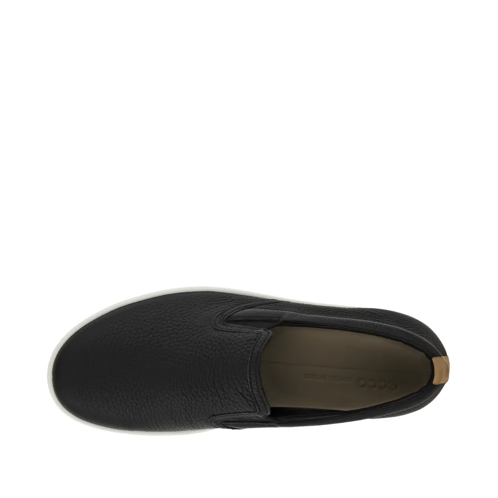 Ecco Women's Soft 7 Sneaker à Enfiler en Noir