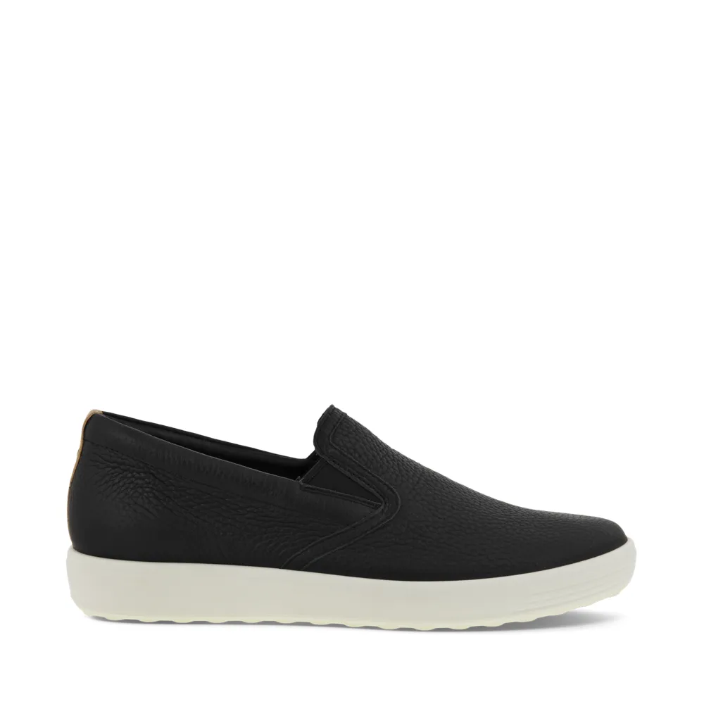 Ecco Women's Soft 7 Sneaker à Enfiler en Noir