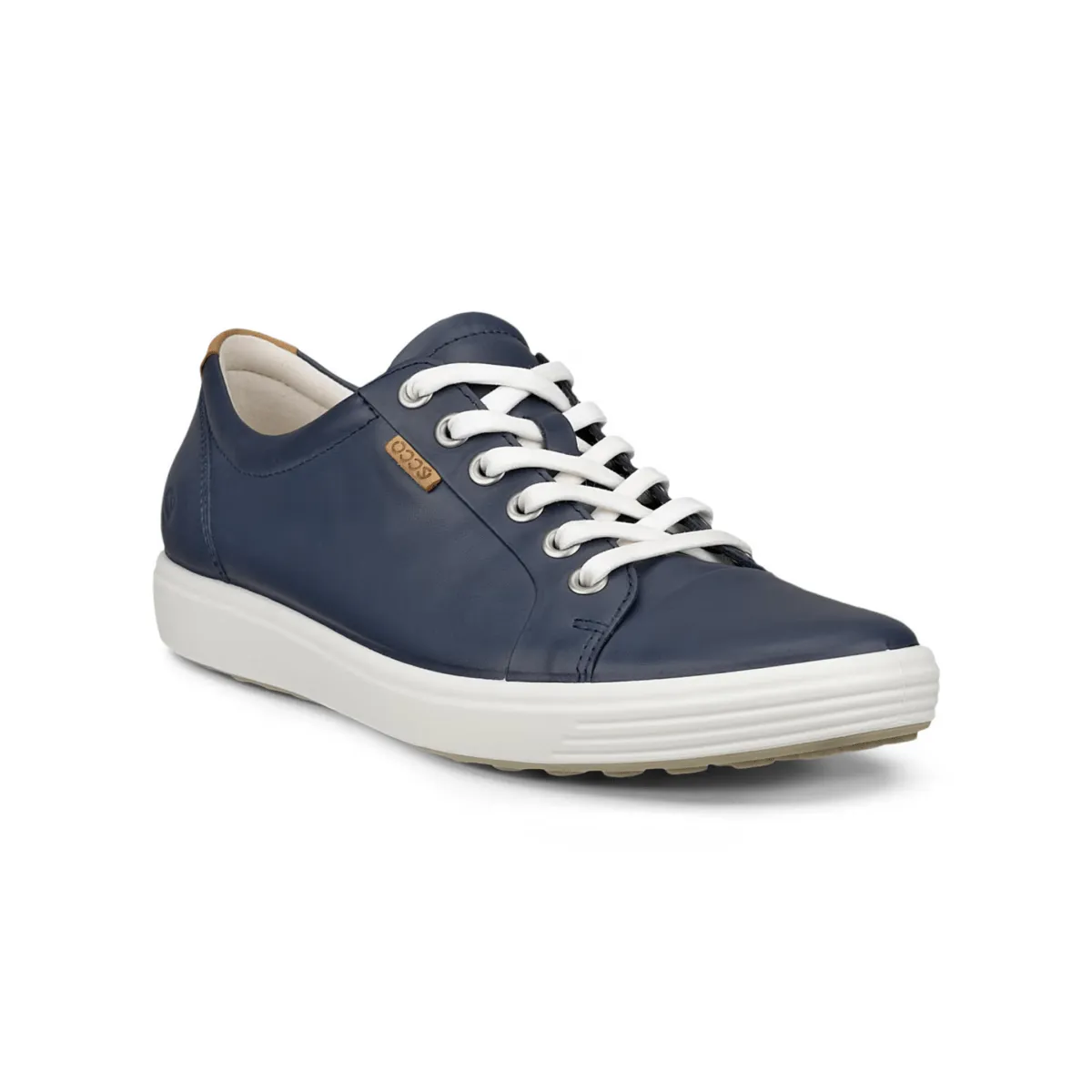 Ecco Women's Soft 7 Sneaker en Cuir Marine