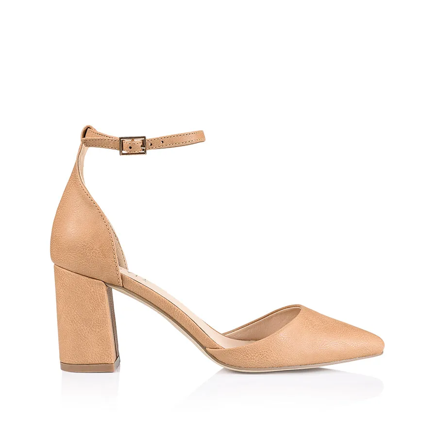 Escarpins Enzo à bout fermé - Caramel Softee