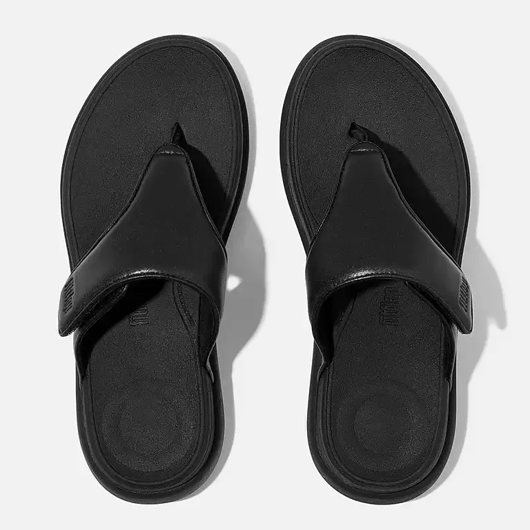 SANDALES F-MODE GO À LACET RÉGLABLE - NOIR