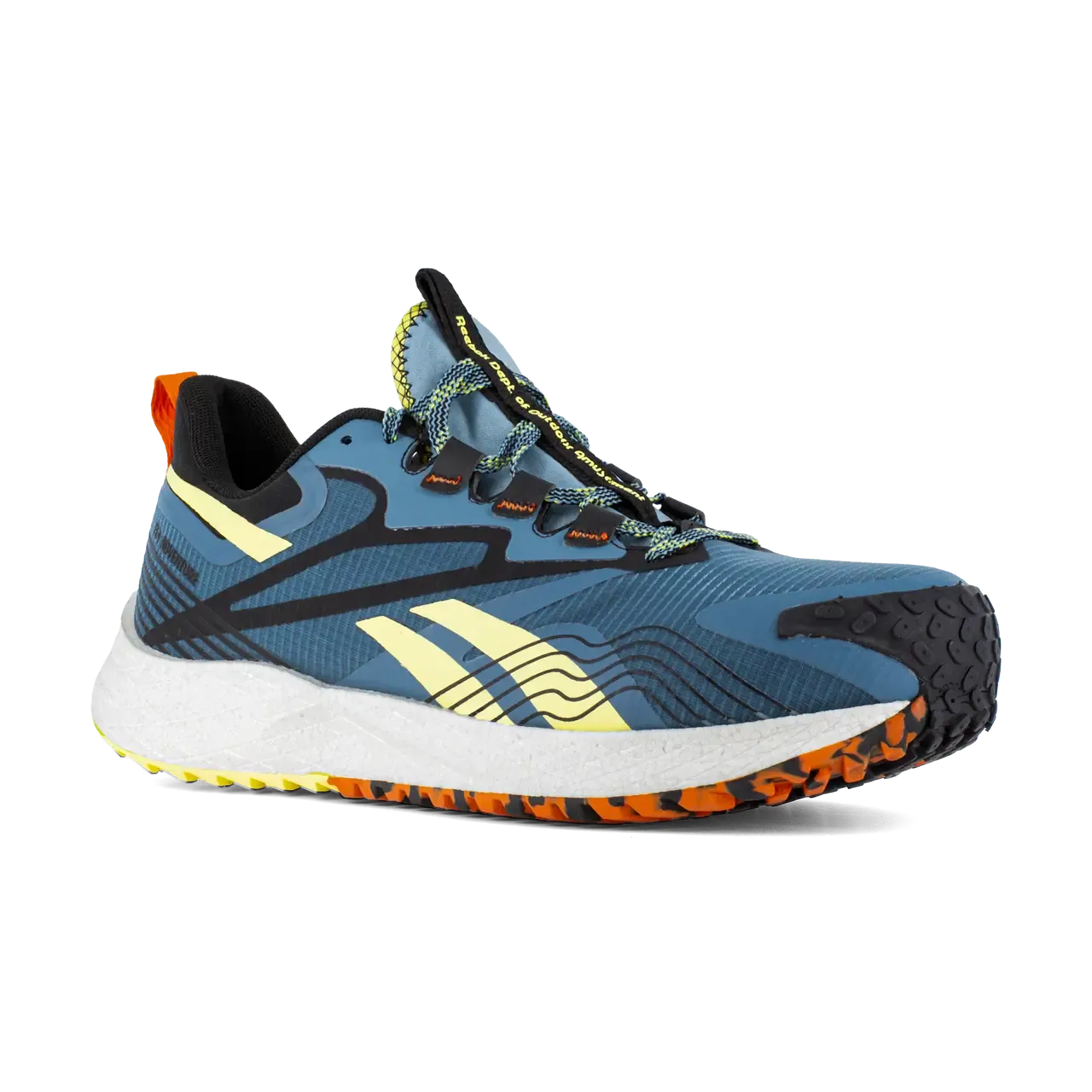 Chaussure de travail sportive Fe4 à embout composite bleue