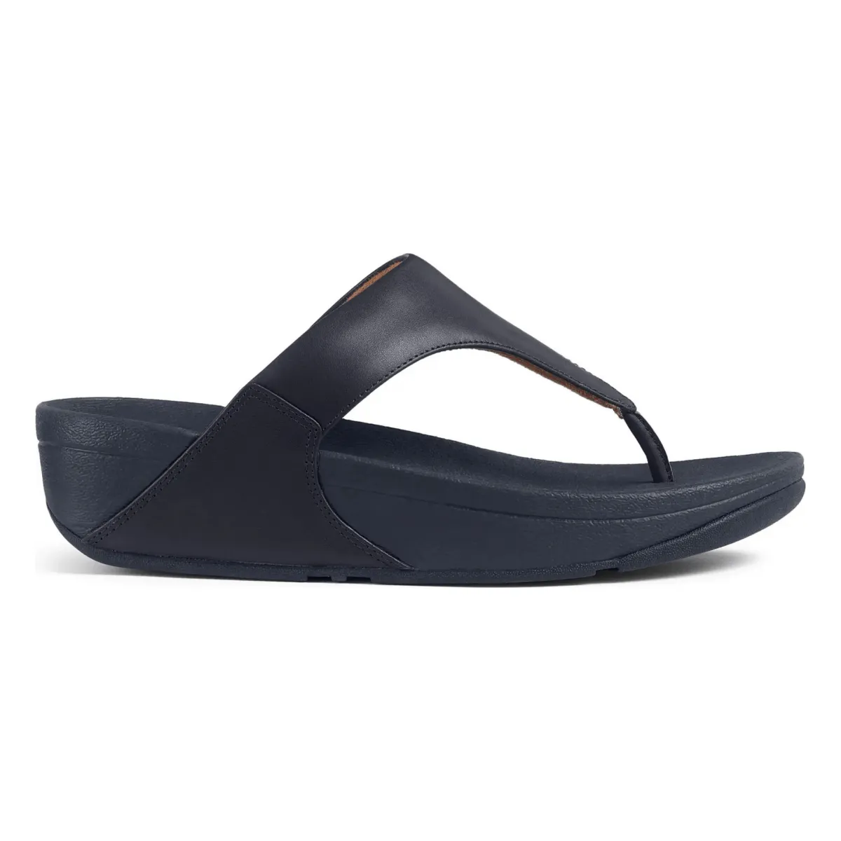 FitFlop Femmes Lulu À Bout Ouvert Cuir Bleu Foncé