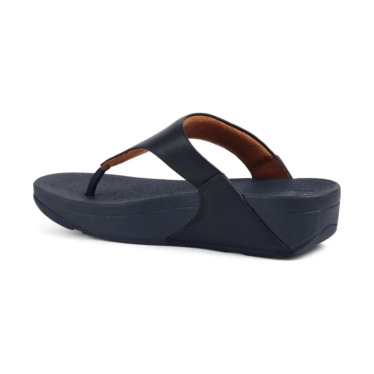 FitFlop Femmes Lulu À Bout Ouvert Cuir Bleu Foncé