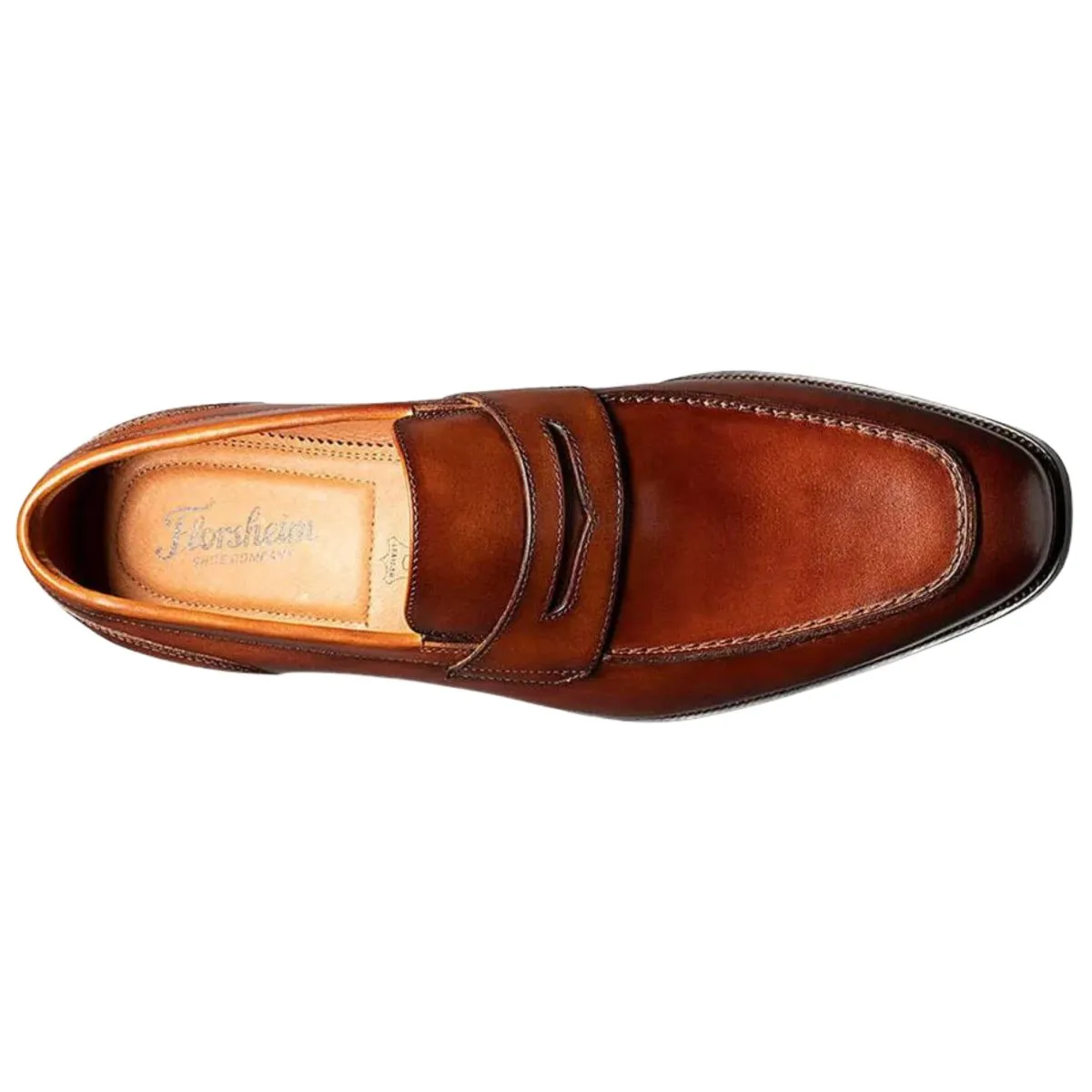 Florsheim Chaussures Homme Sorrento Moc Toe Penny Cognac