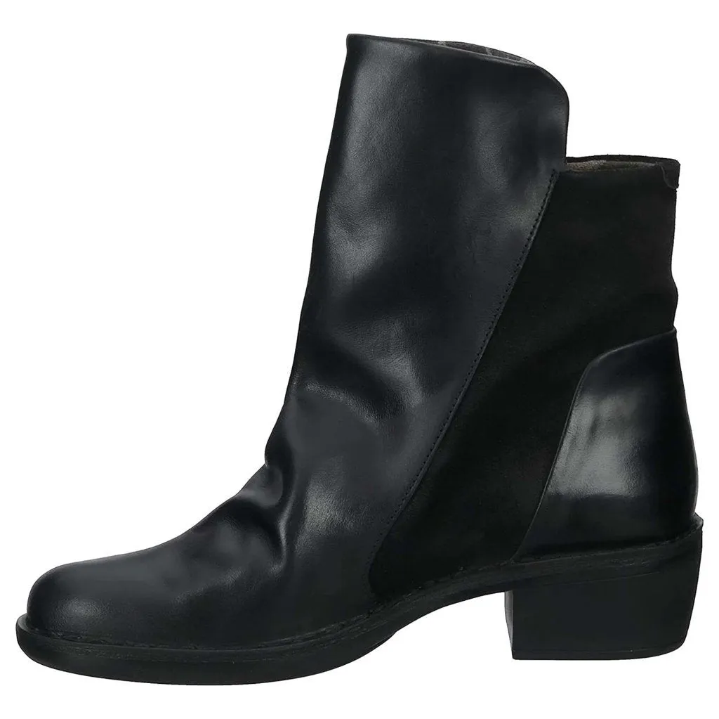 Bottes Chelsea Femme Fly London Mely074Fly Rug Oiled à Fermeture Éclair