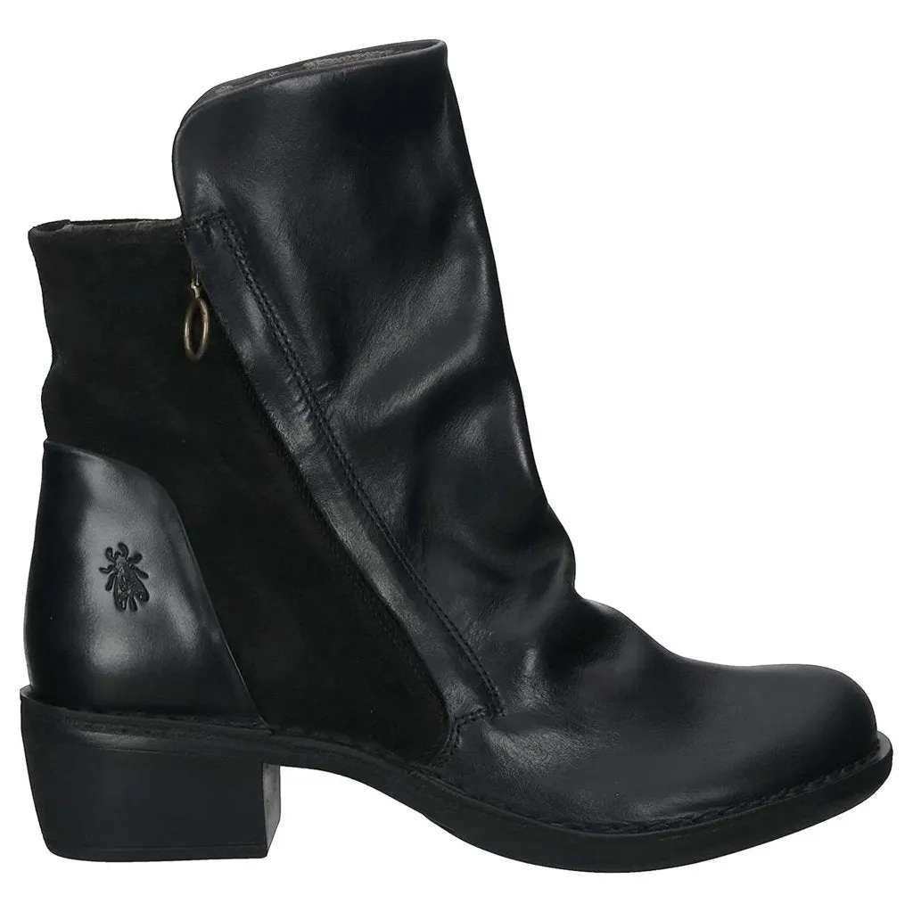 Bottes Chelsea Femme Fly London Mely074Fly Rug Oiled à Fermeture Éclair