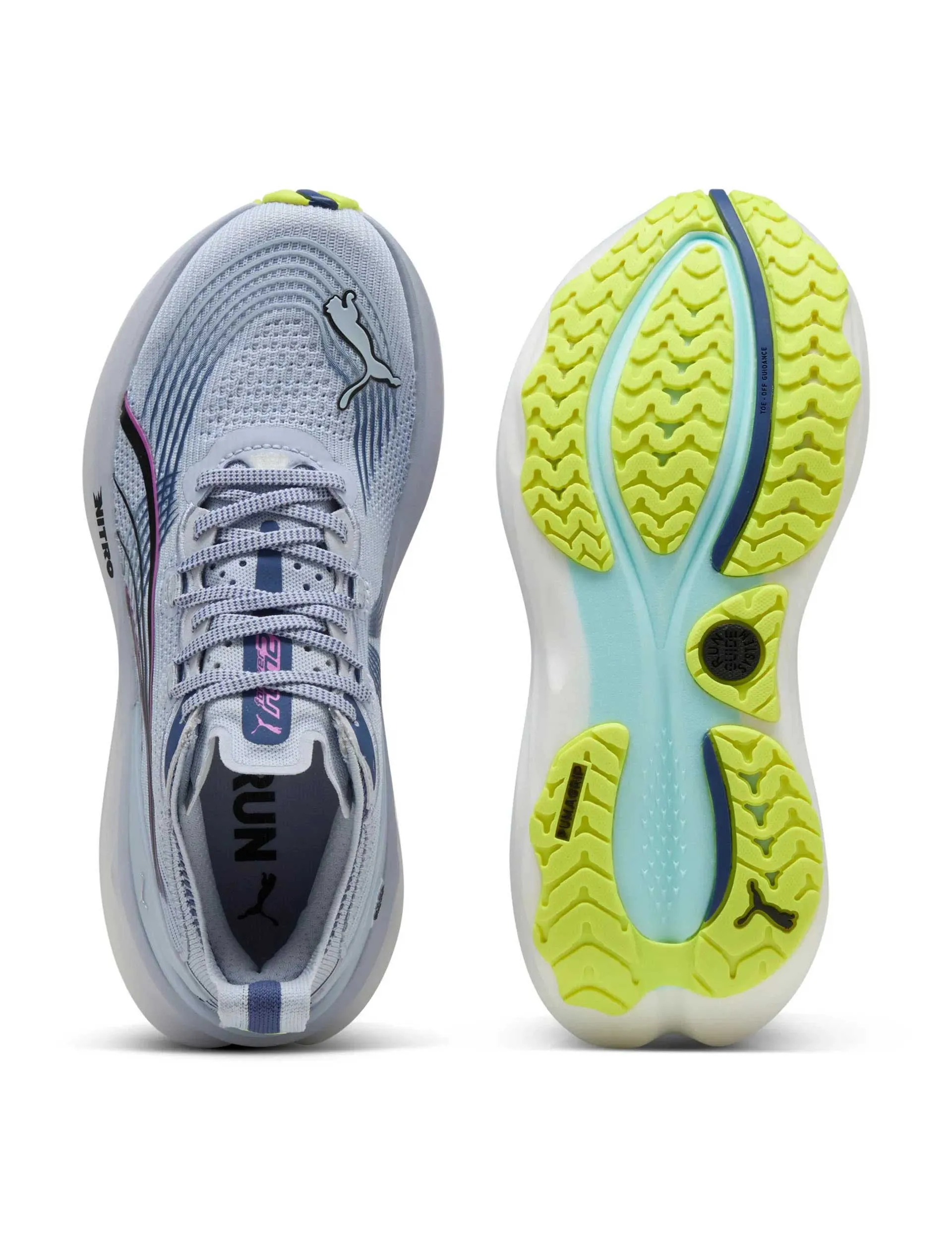 ForeverRun NITRO 2 Chaussures de Course - Temps Froid/Alerte Jaune