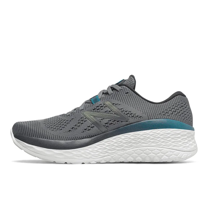Fresh Foam More v2 - Gris acier avec blanc et turquoise - Hommes