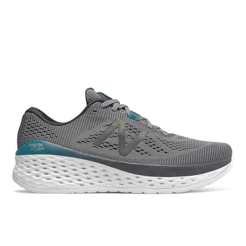 Fresh Foam More v2 - Gris acier avec blanc et turquoise - Hommes