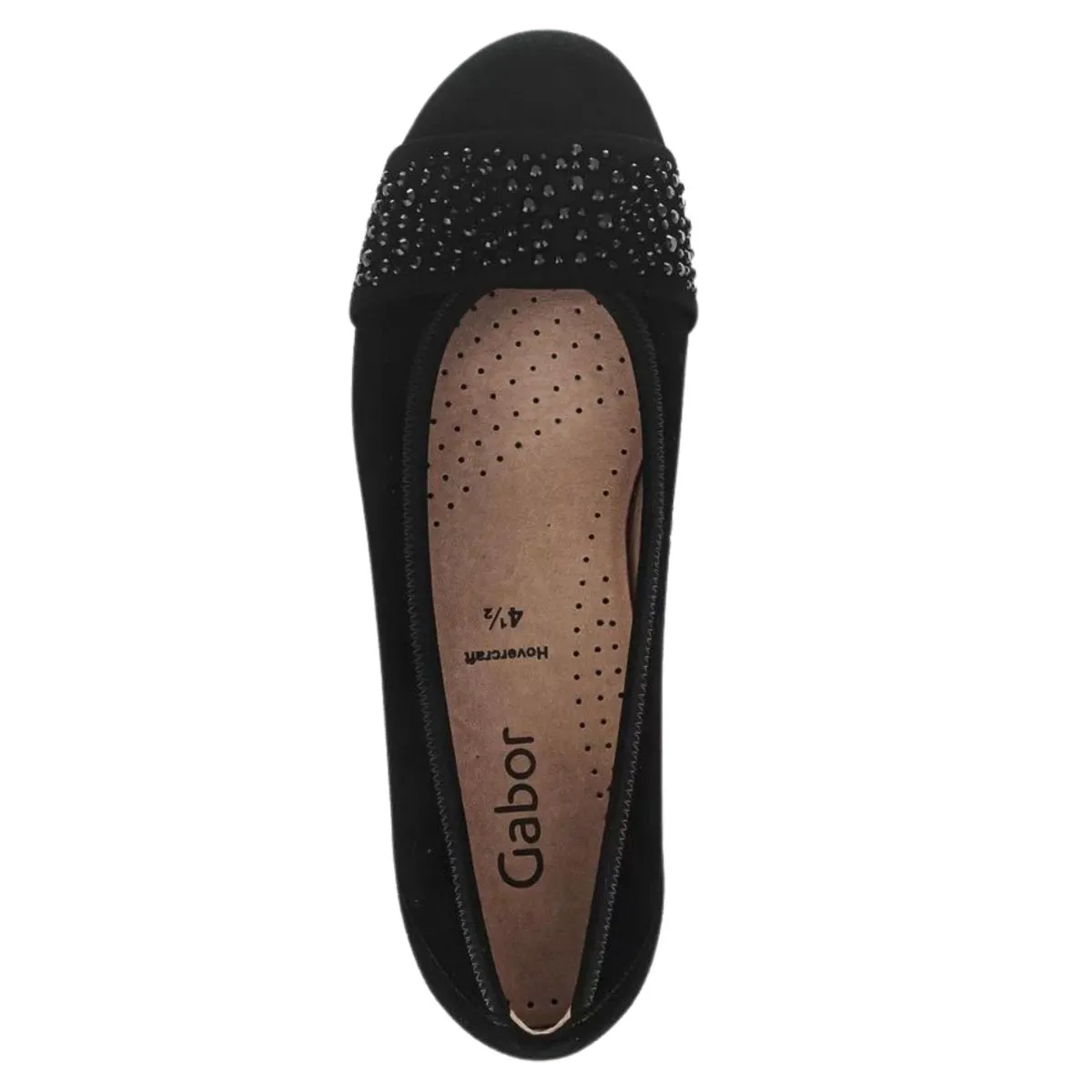 Gabor Femme 54.167.17 Ballerine en Suède Noir