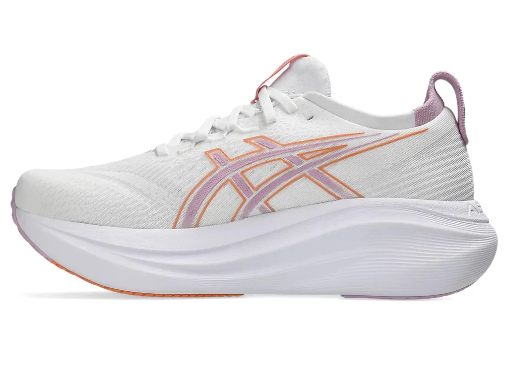 Gel-Nimbus 27 W | Chaussures Asics Blanc/Violet Clair