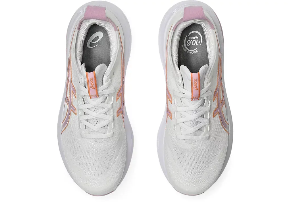 Gel-Nimbus 27 W | Chaussures Asics Blanc/Violet Clair