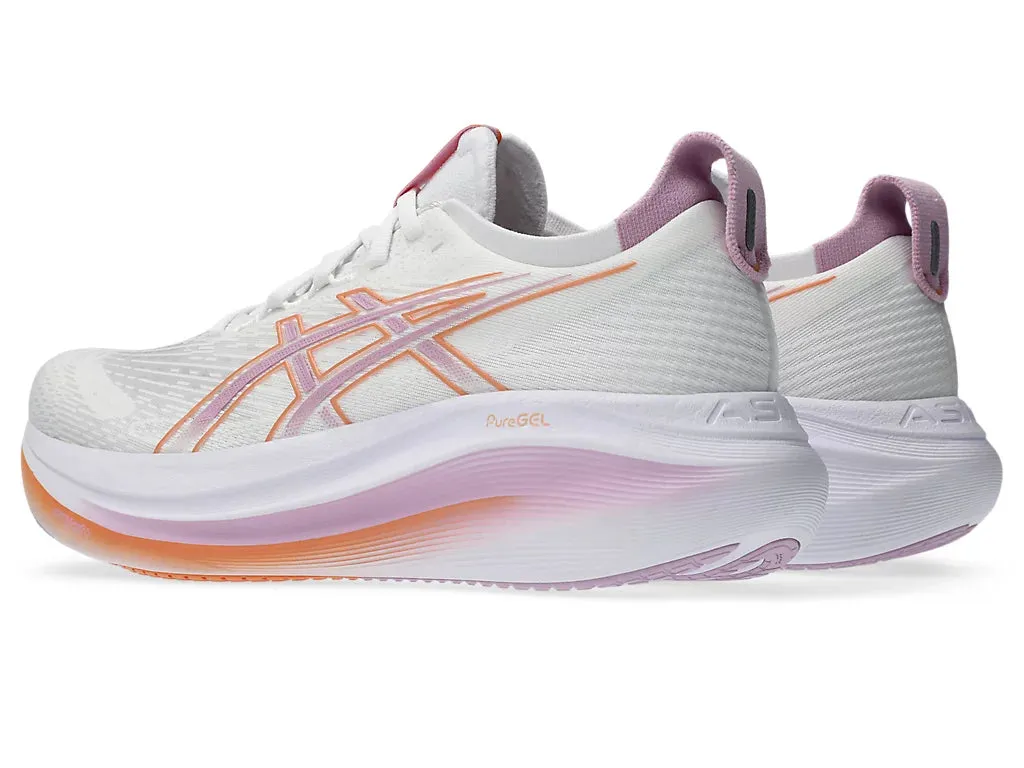 Gel-Nimbus 27 W | Chaussures Asics Blanc/Violet Clair