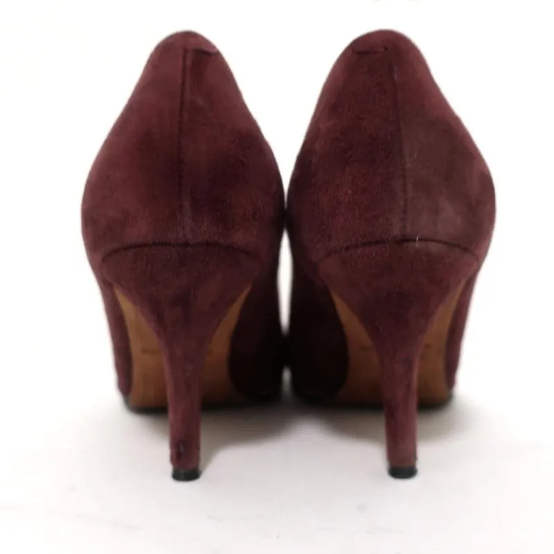 Escarpins à bout pointu Givenchy en daim bordeaux taille 37