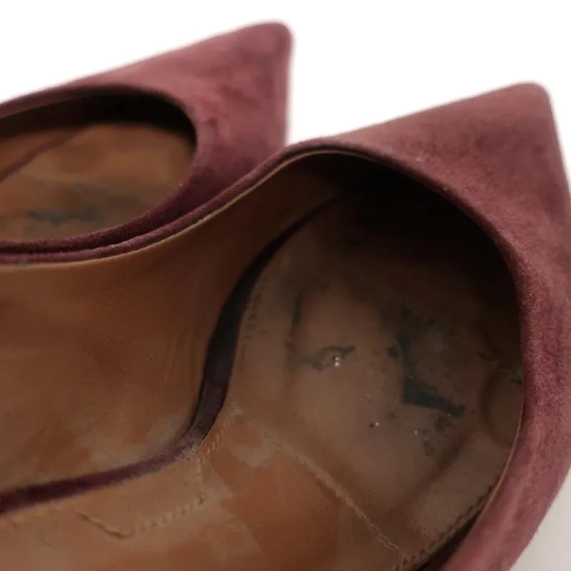 Escarpins à bout pointu Givenchy en daim bordeaux taille 37