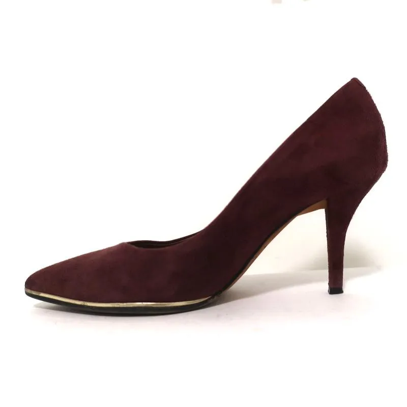 Escarpins à bout pointu Givenchy en daim bordeaux taille 37