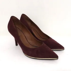 Escarpins à bout pointu Givenchy en daim bordeaux taille 37