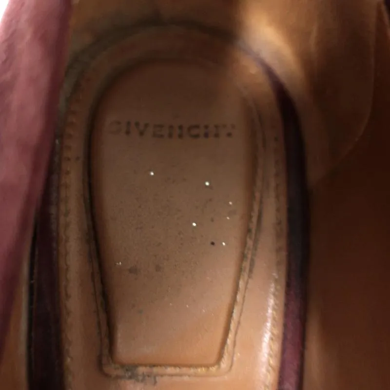 Escarpins à bout pointu Givenchy en daim bordeaux taille 37