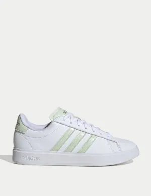 Chaussures Grand Court 2.0 - Blanc Nuage/Vert Lin/Argent Mat