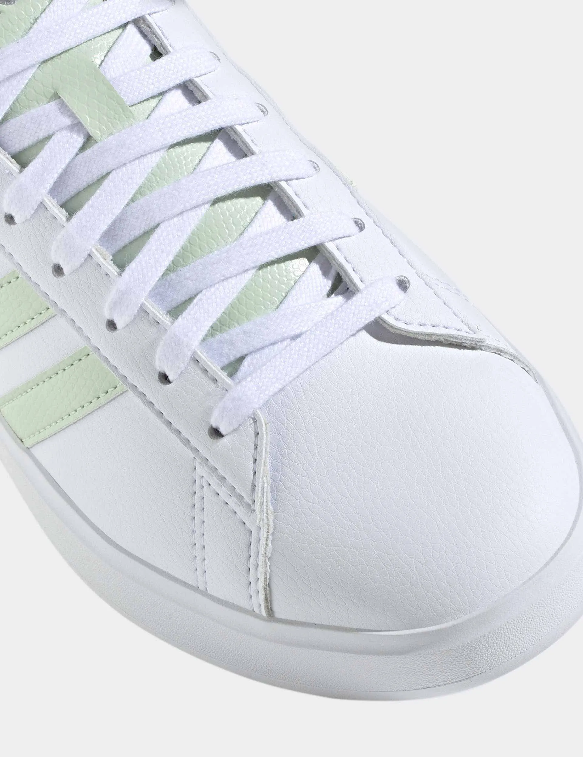 Chaussures Grand Court 2.0 - Blanc Nuage/Vert Lin/Argent Mat