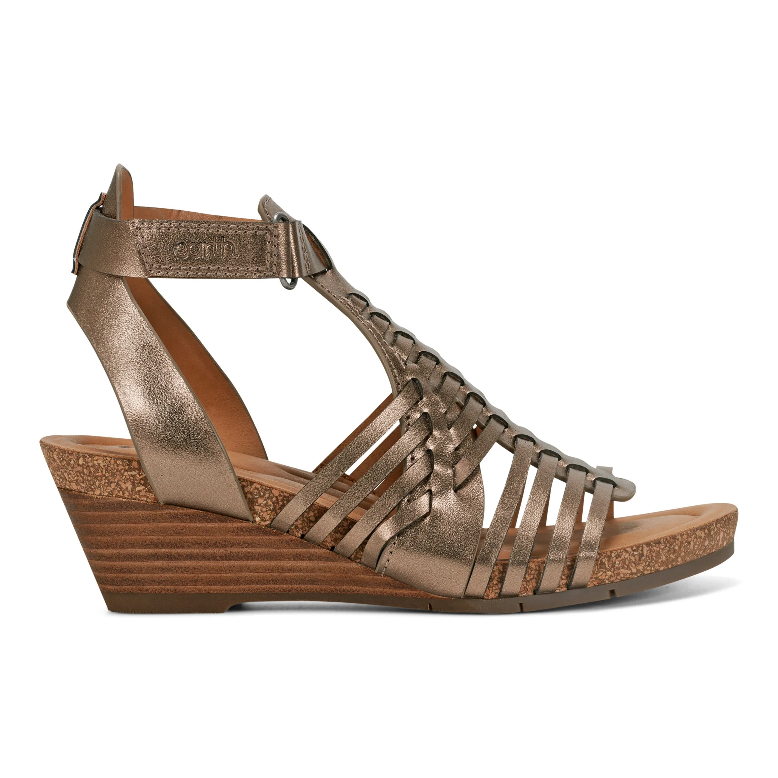 Sandales compensées à lanières Hattie Round Toe