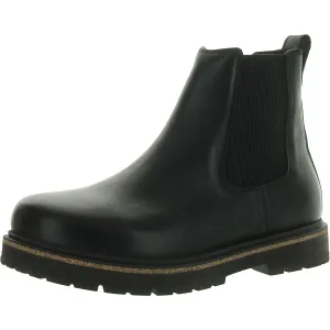BOTTINES HAUTES POUR FEMMES EN SIMILI-CUIR À BOUT ROND, TYPE SLIP-ON