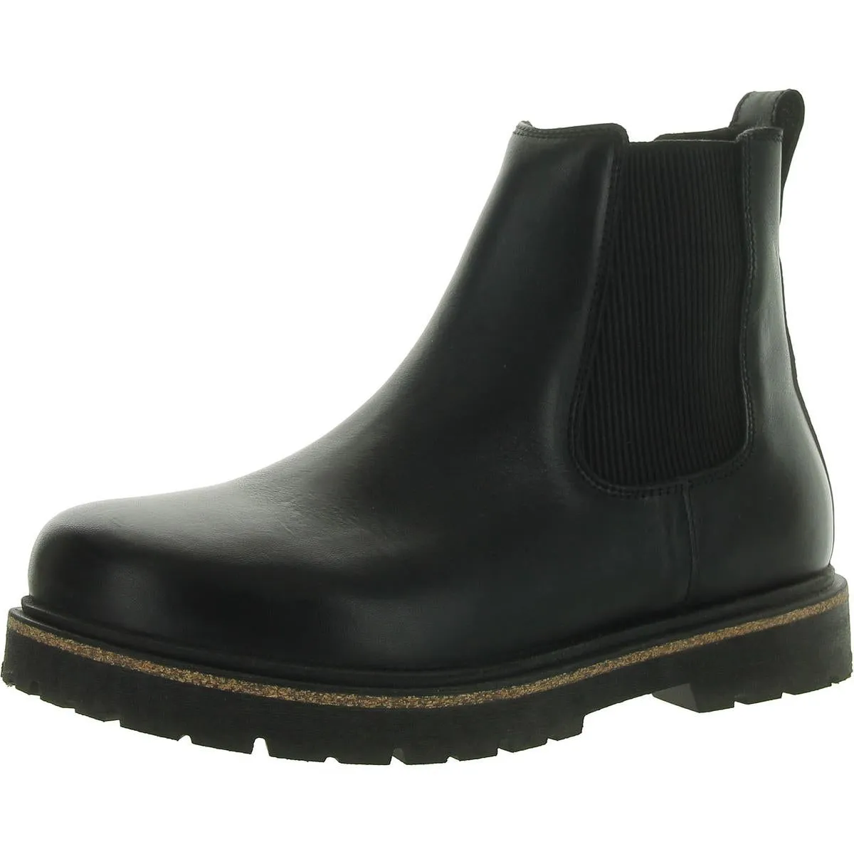 BOTTINES HAUTES POUR FEMMES EN SIMILI-CUIR À BOUT ROND, TYPE SLIP-ON