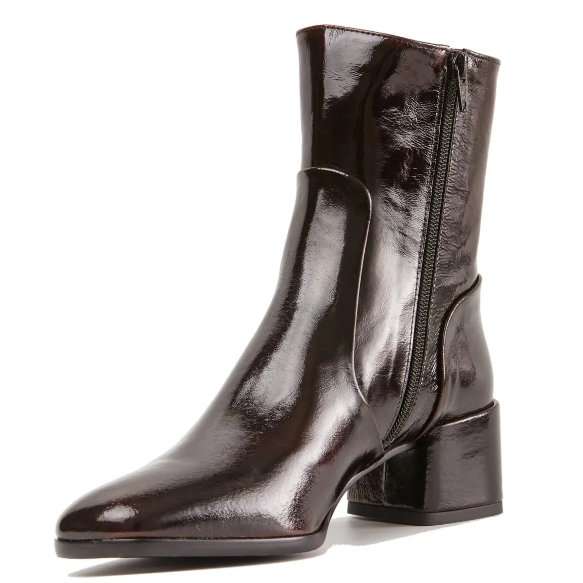 Chaussures Femme Homer's Niki Marron Mill/Vin Patenté