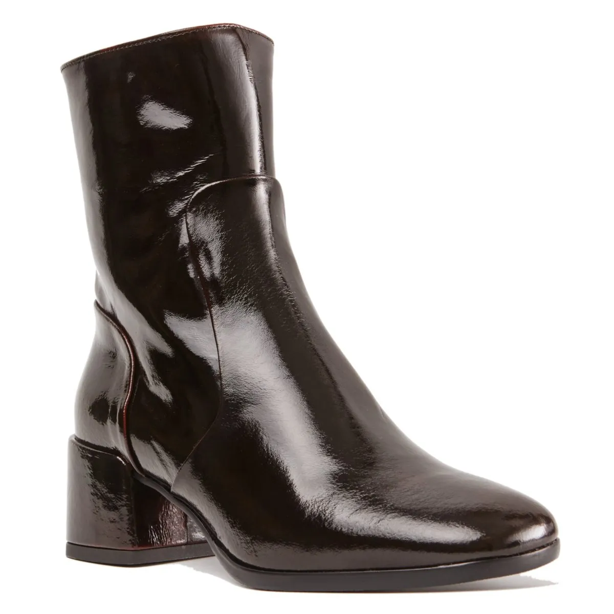 Chaussures Femme Homer's Niki Marron Mill/Vin Patenté
