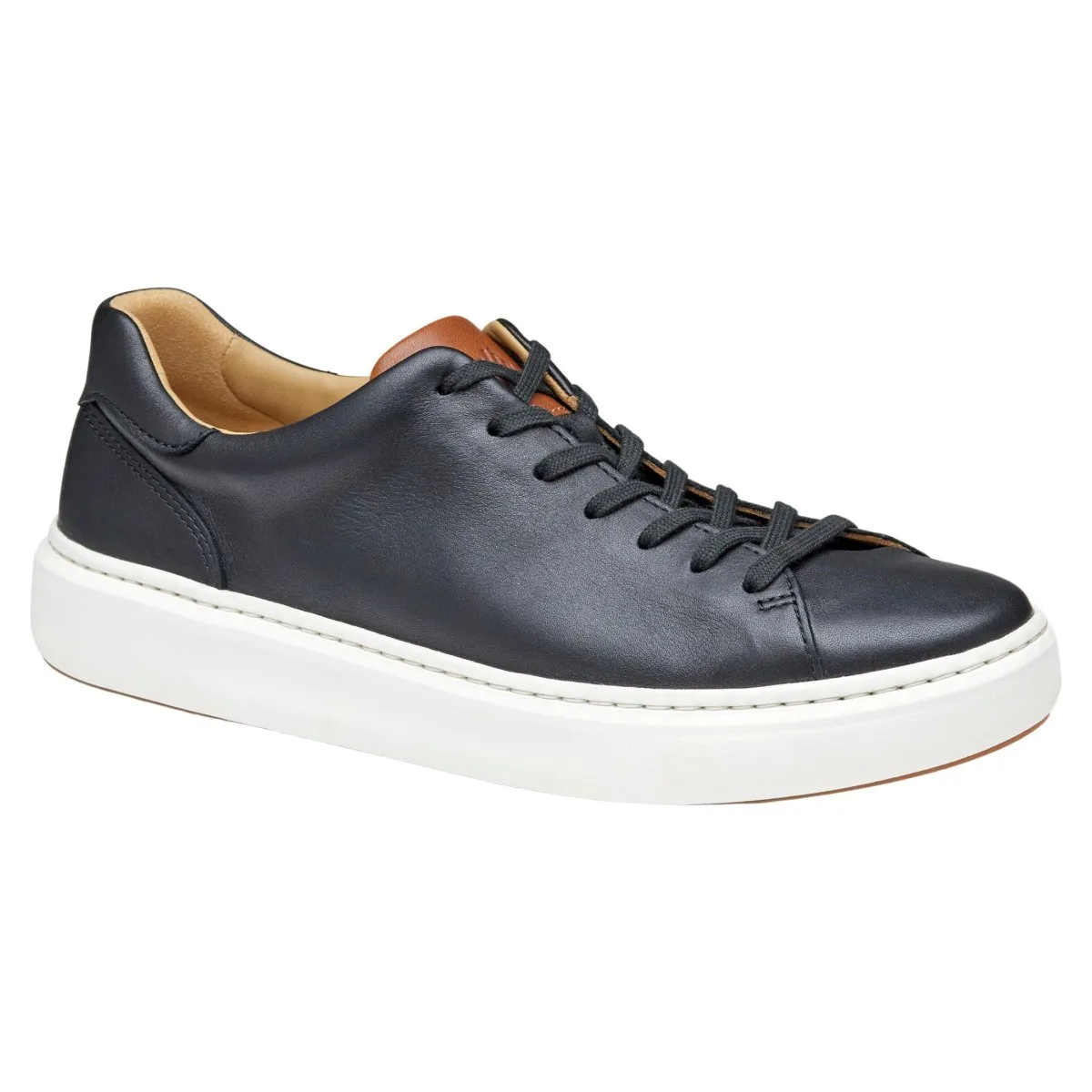 Johnston & Murphy Hommes Anders Lacet jusqu'aux orteils en cuir noir