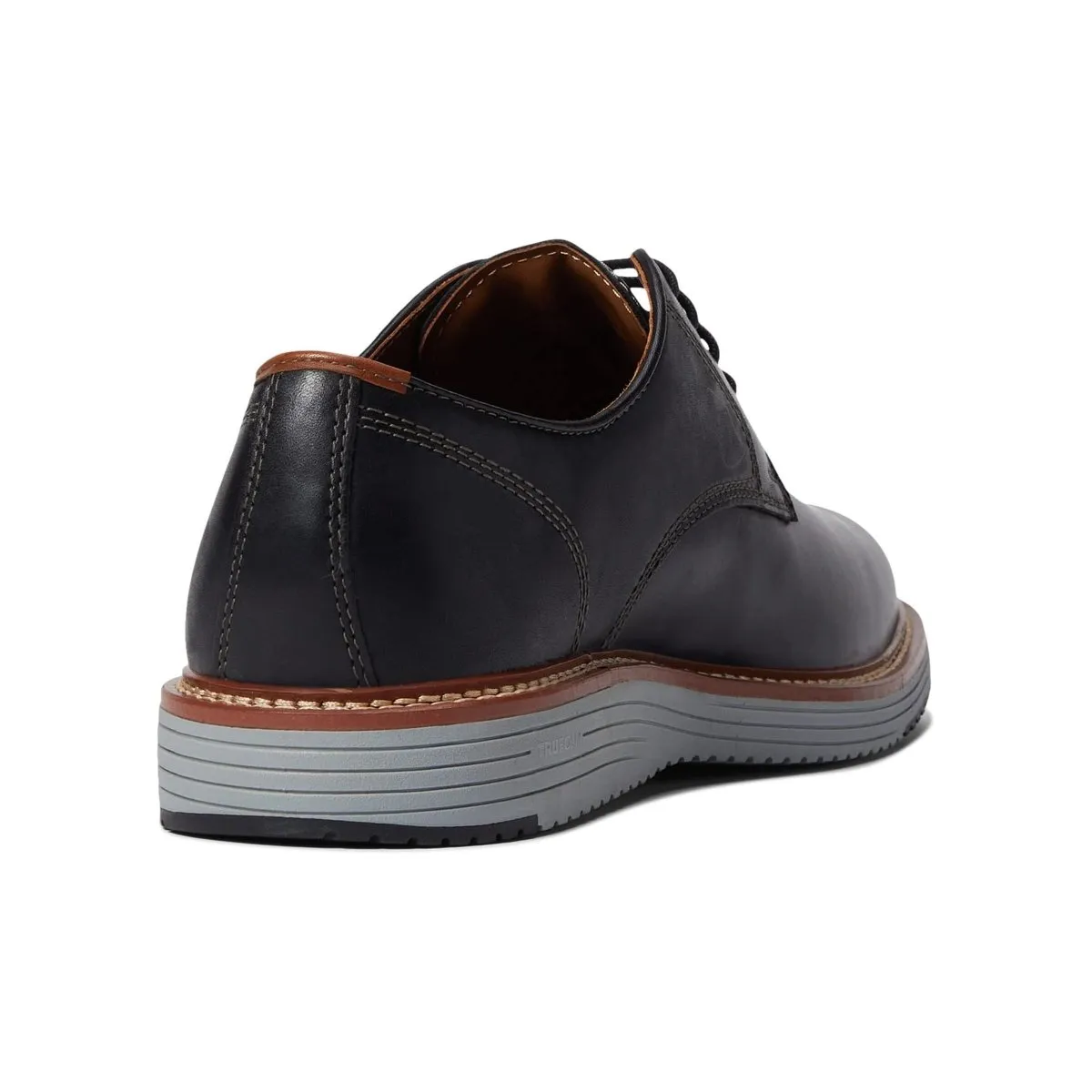 Johnston & Murphy Hommes Uxton Bout Rond Noir Pleine Fleur