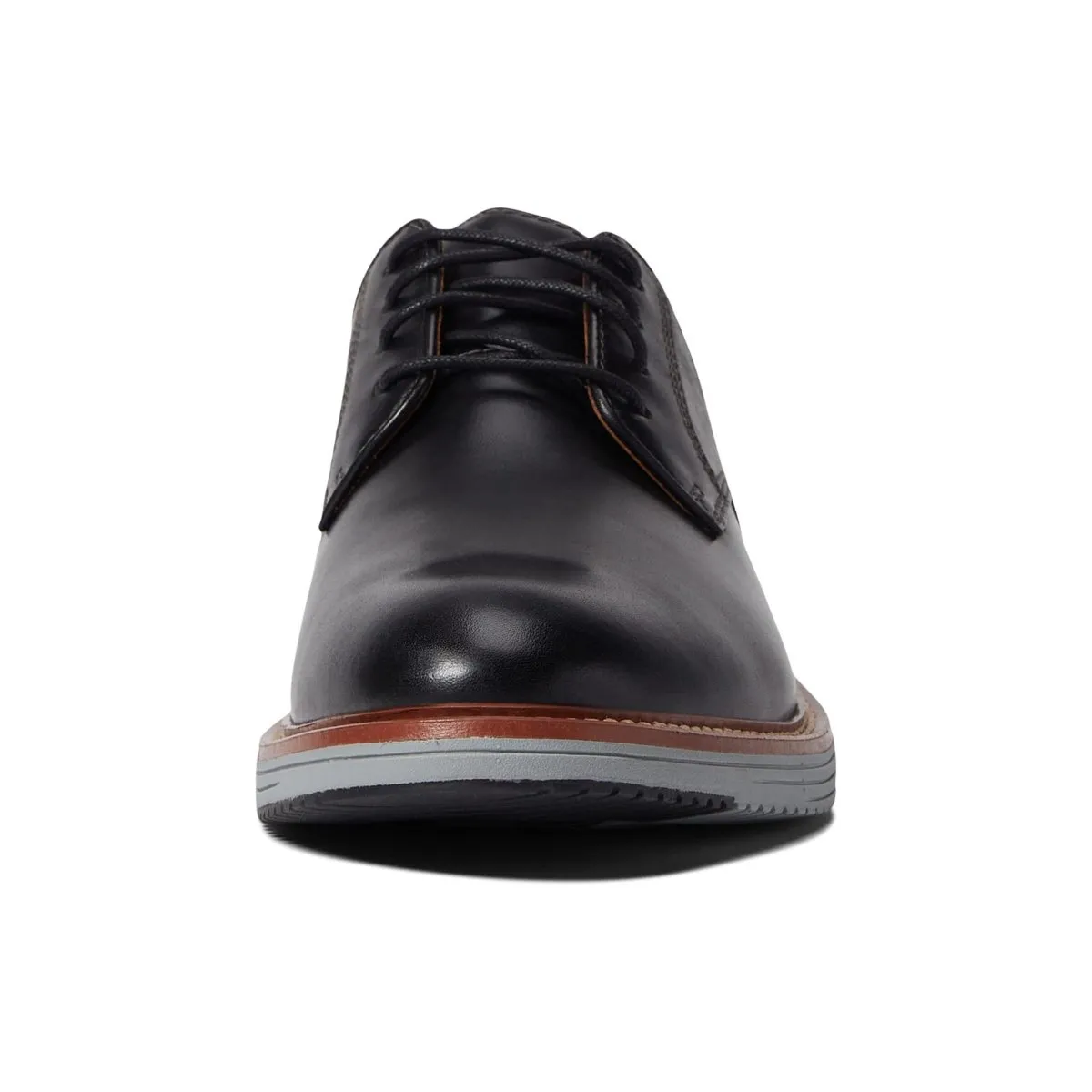 Johnston & Murphy Hommes Uxton Bout Rond Noir Pleine Fleur