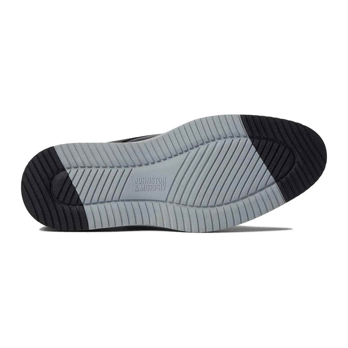Johnston & Murphy Hommes Uxton Bout Rond Noir Pleine Fleur