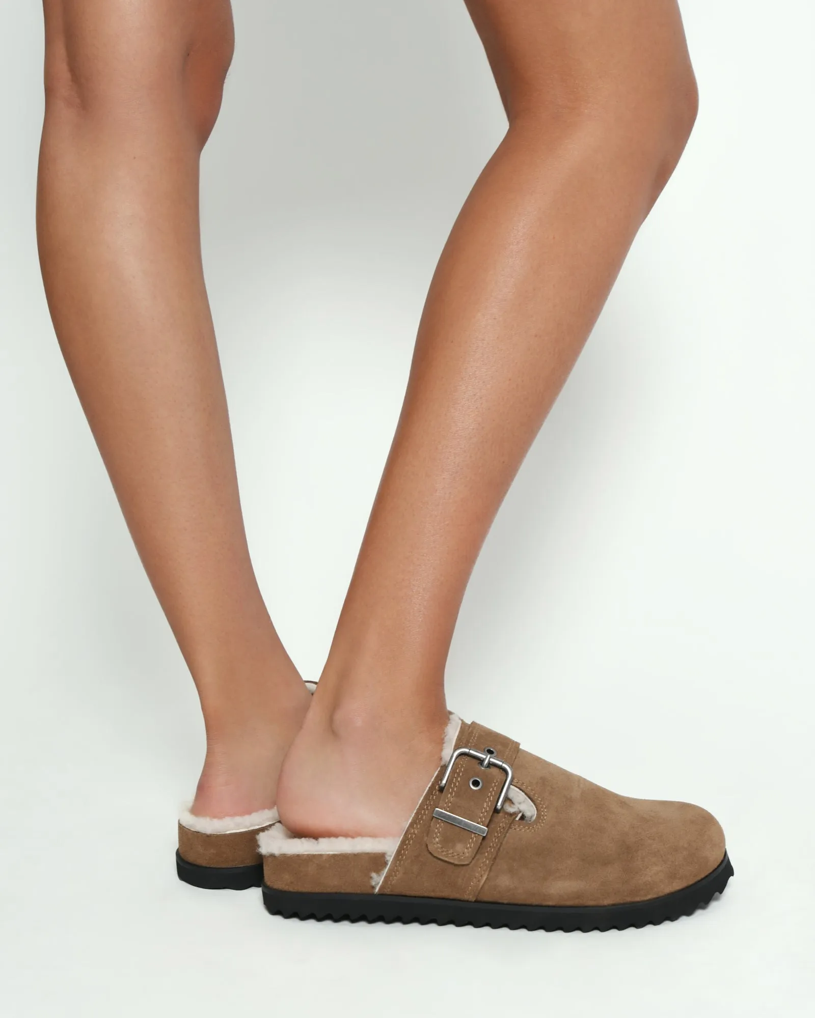 JUNIPER BALLERINES DÉCONTRACTÉES EN DAIM BARK