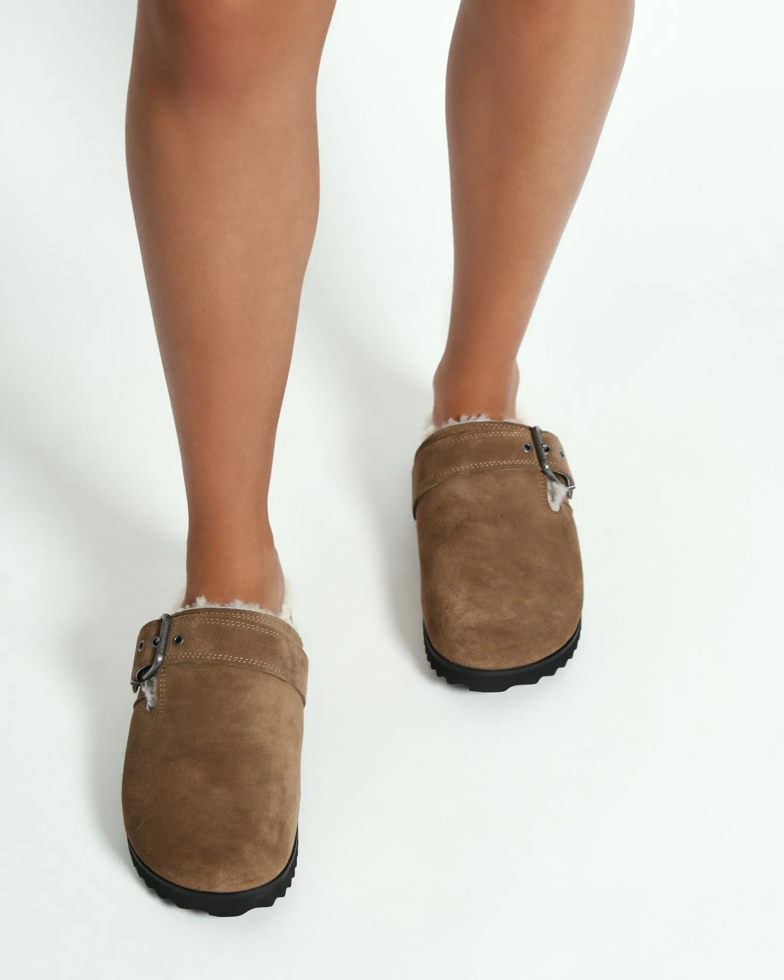 JUNIPER BALLERINES DÉCONTRACTÉES EN DAIM BARK