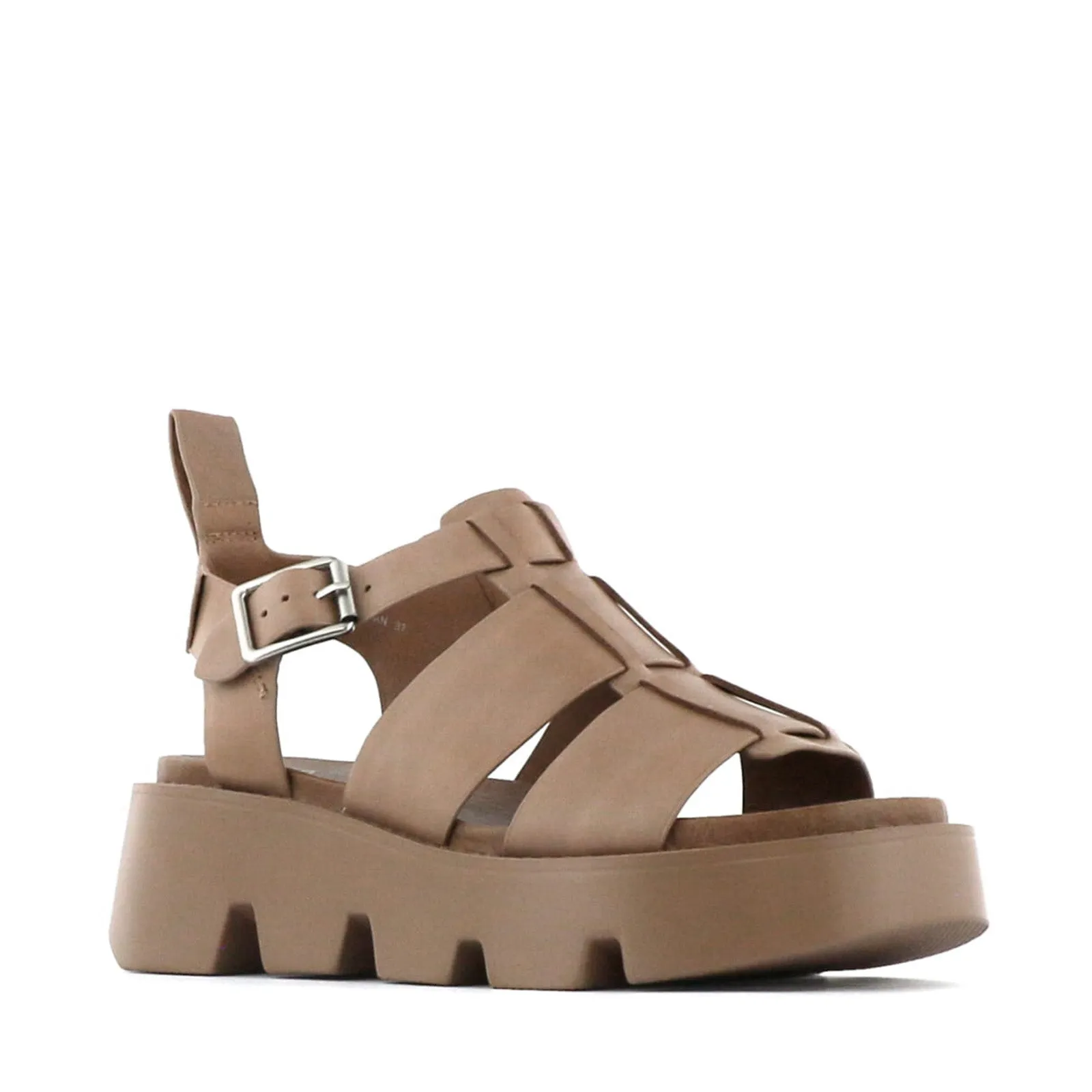 SANDALES PLATEFORME EN CUIR KAILAN