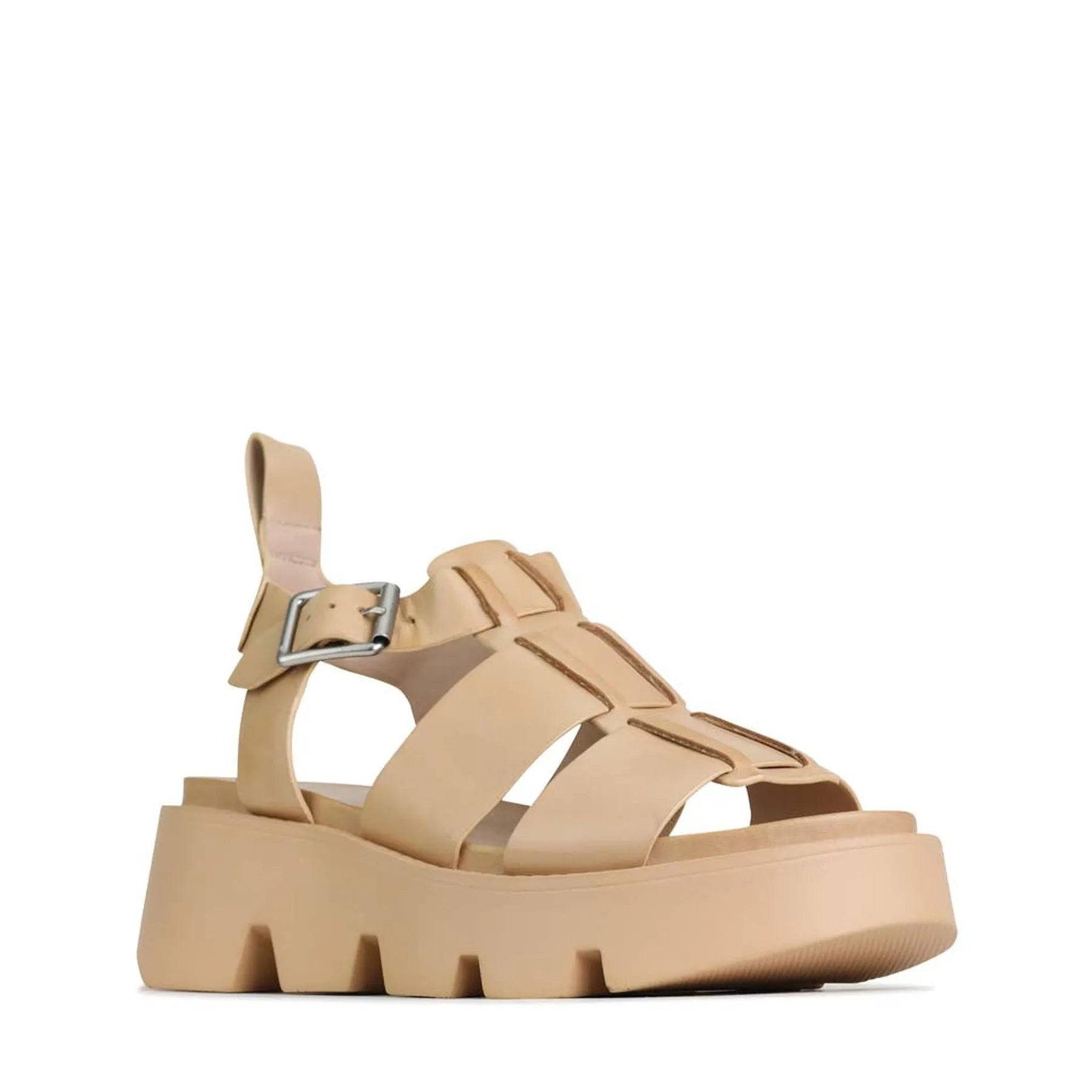 SANDALES PLATEFORME EN CUIR KAILAN