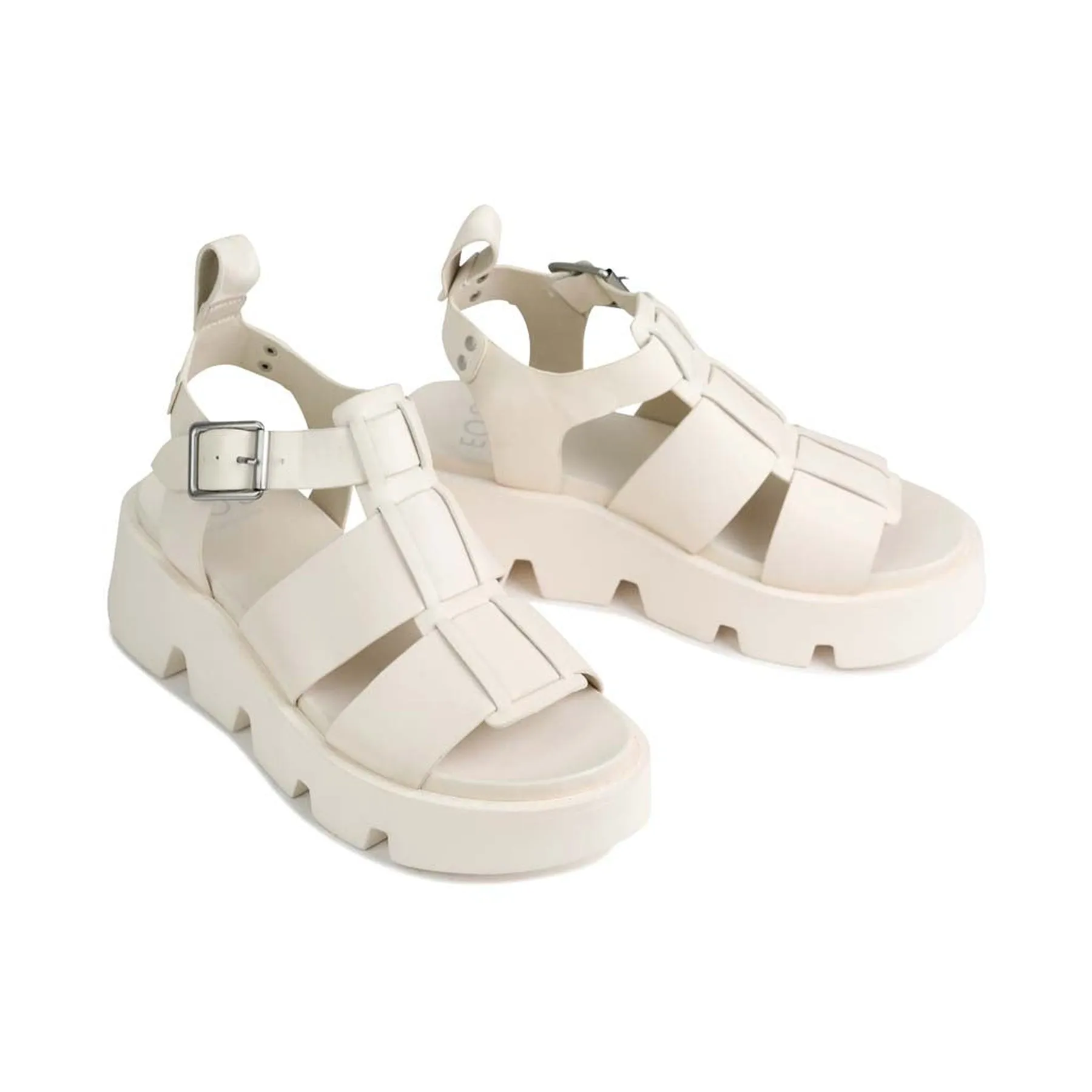 SANDALES PLATEFORME EN CUIR KAILAN