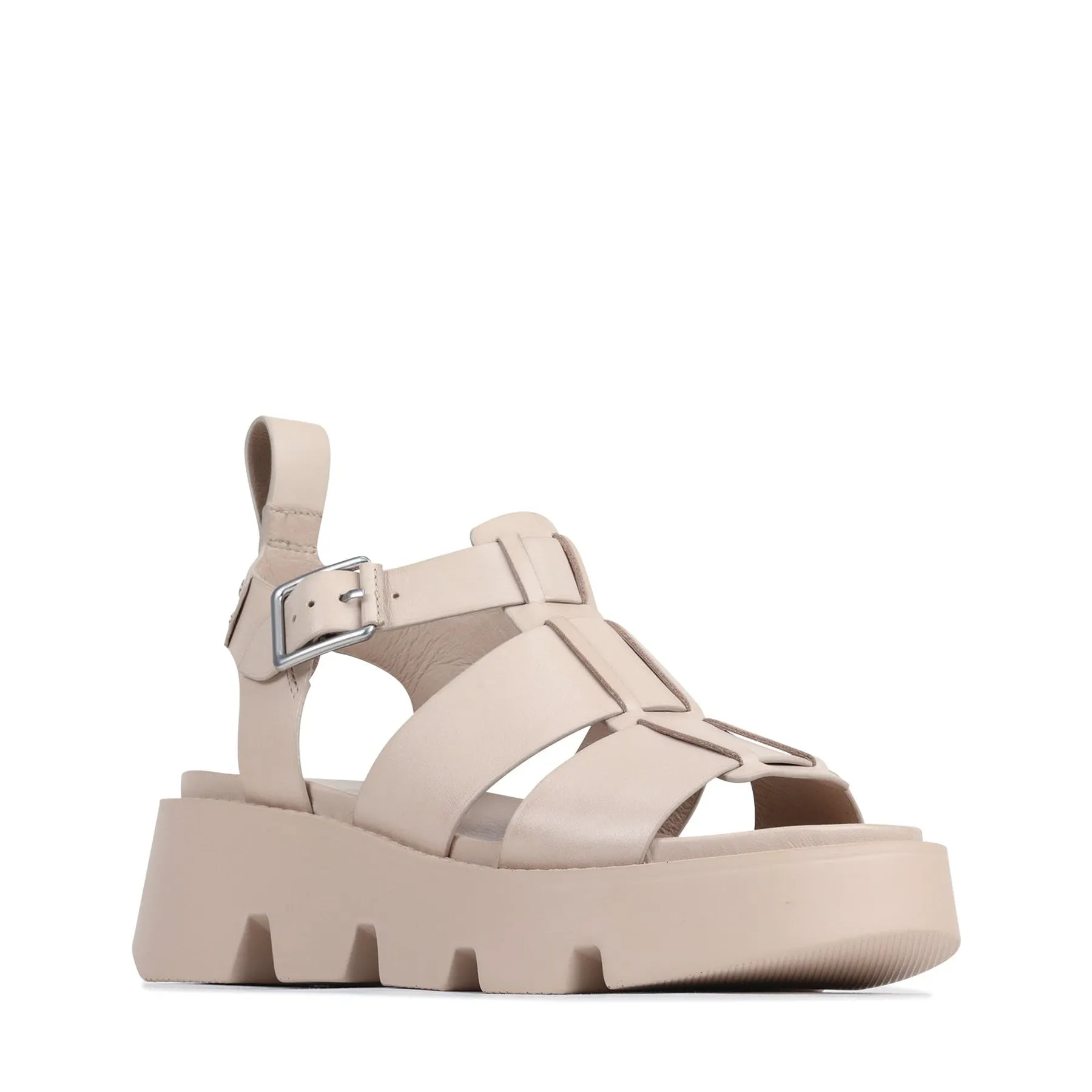 SANDALES PLATEFORME EN CUIR KAILAN