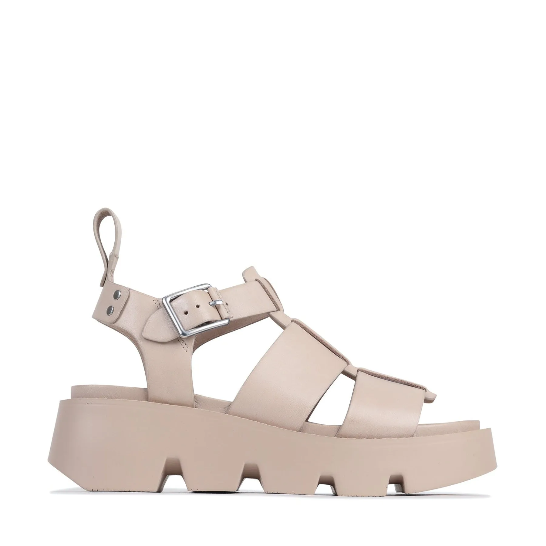 SANDALES PLATEFORME EN CUIR KAILAN