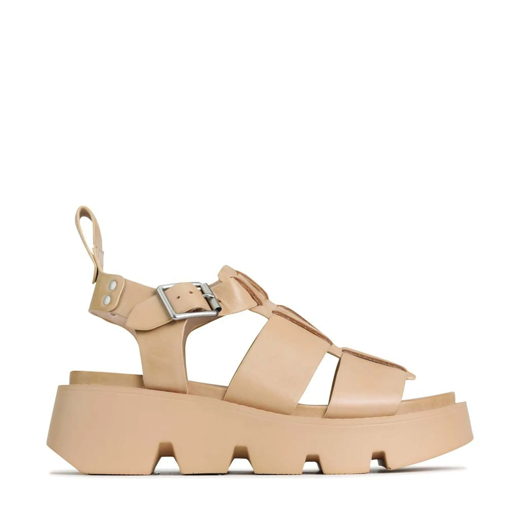 SANDALES PLATEFORME EN CUIR KAILAN