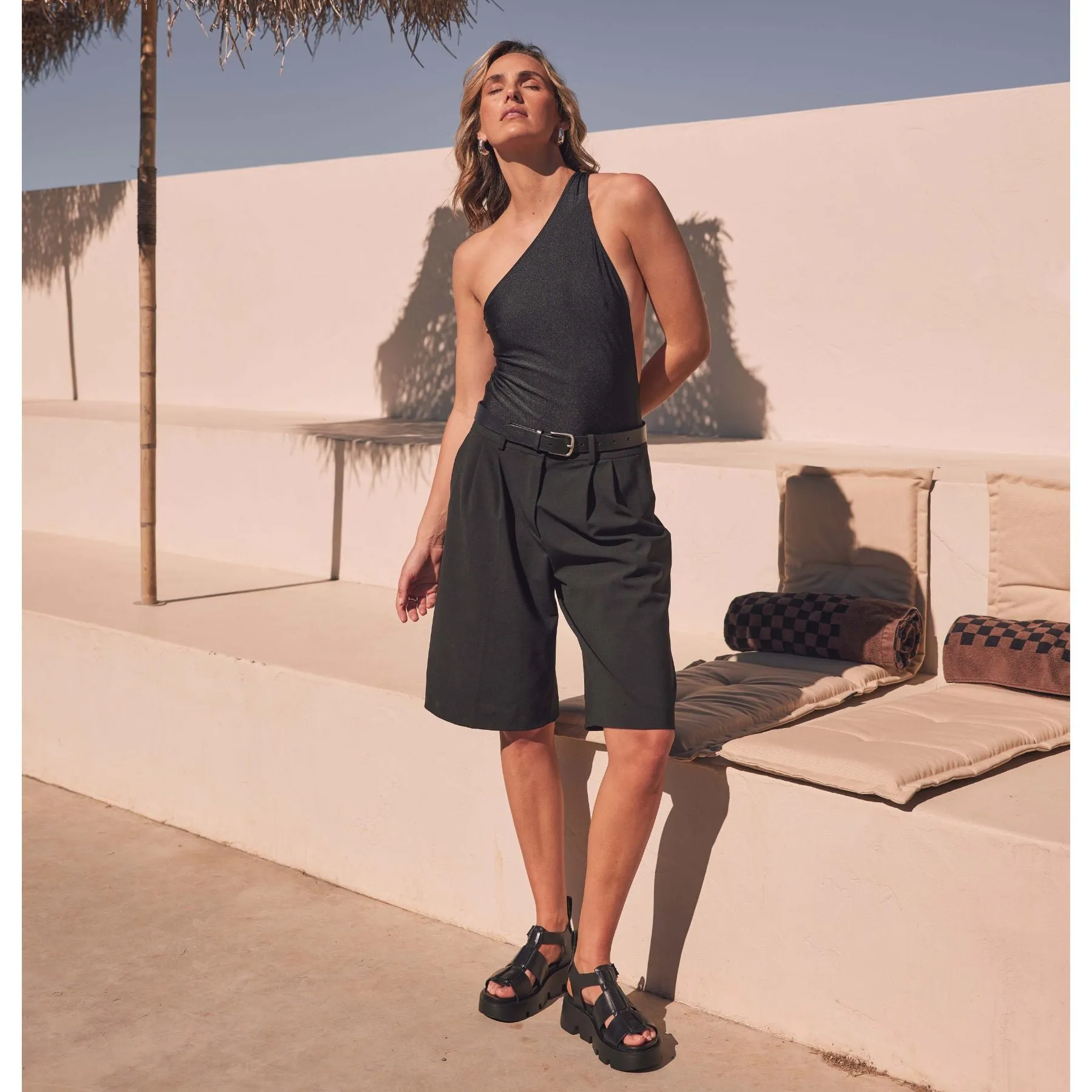 SANDALES PLATEFORME EN CUIR KAILAN