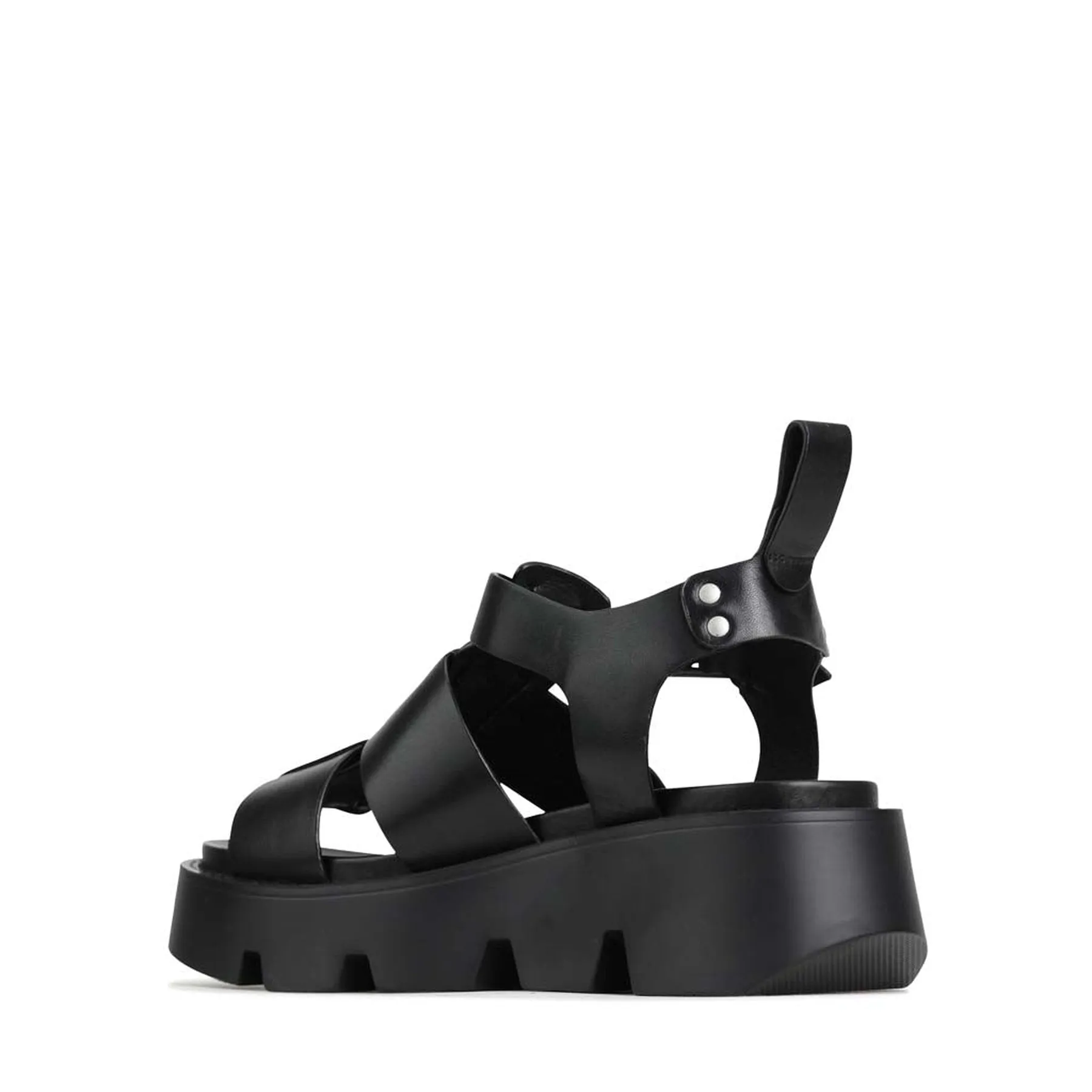 SANDALES PLATEFORME EN CUIR KAILAN